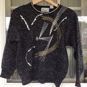 Vintage Andene Holiday Sweater With Bling!